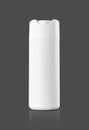 White plastic shampoo bottle for toiletry or sanitation product design mock-up Royalty Free Stock Photo