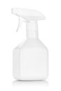 White plastic spray bottle isolated on white background Royalty Free Stock Photo