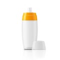 White plastic spray bottle template.