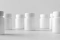 White plastic supplement / medicine mock-up