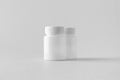 White plastic supplement / medicine mock-up