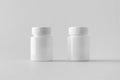 White plastic supplement / medicine mock-up