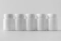 White plastic supplement / medicine mock-up