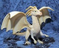 White plastic toy dragon Royalty Free Stock Photo