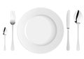 White plate