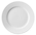 White plate isolated on white Royalty Free Stock Photo