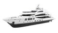 White Pleasure Yacht Isolated Royalty Free Stock Photo