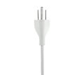 A white plug with three prongs Royalty Free Stock Photo