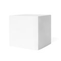 White podium mockup cube shape isolated on white background
