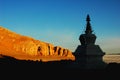 White Pogoda in Tibet Royalty Free Stock Photo