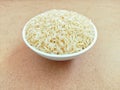 Polished rice white-rice cereal grains raw wholerice hulled milled-rice staple food kacha chawal riz poli arroz polido photo Royalty Free Stock Photo