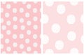 Simple Hand Drawn Irregular Dots Vector Patterns. Royalty Free Stock Photo