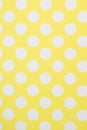 White Polka Dots on Yellow wall Royalty Free Stock Photo