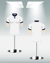 White Polo shirt design template mockup Royalty Free Stock Photo