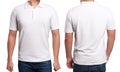 White Polo Shirt Design Template Royalty Free Stock Photo