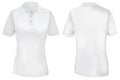 White Polo Shirt Template for Woman Royalty Free Stock Photo