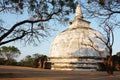 White Polonnaruwa Stupa Sri Lanka Royalty Free Stock Photo