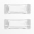 White Polyethylene Package For Chocolate Bar Royalty Free Stock Photo