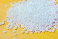 White polymer granules Royalty Free Stock Photo