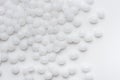 White polymer on white surface Royalty Free Stock Photo