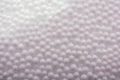 White polystyrene foam balls as background Royalty Free Stock Photo