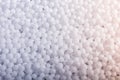 White polystyrene foam balls as background Royalty Free Stock Photo