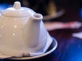 White porcelain teapot Royalty Free Stock Photo