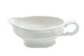 White porcelain sauceboat isolated Royalty Free Stock Photo