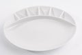 White porcelaine breakfast plate Royalty Free Stock Photo