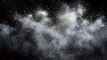 White Powder Exploding Against Black Background Royalty Free Stock Photo