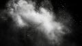 White Powder Explosion Against Black Background Royalty Free Stock Photo