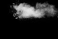 White powder explosion against dark background. Royalty Free Stock Photo