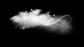 White powder explosion on black background Royalty Free Stock Photo