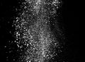 white powder explosion on black background for graphic Royalty Free Stock Photo