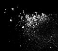 white powder explosion on black background for graphic Royalty Free Stock Photo