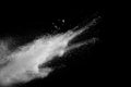 White powder explosion Royalty Free Stock Photo