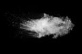 White powder explosion Royalty Free Stock Photo