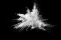 White powder explosion