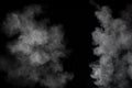 White powder explosion.Freeze motion of white dust particles on black background Royalty Free Stock Photo