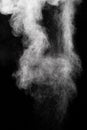 White powder explosion isolated on black background Royalty Free Stock Photo