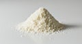 White Powdered Mound on a Light Surface, Close-Up Shot with Soft Shadows Royalty Free Stock Photo