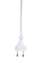 White power cable with plug and socket Royalty Free Stock Photo