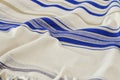 White Prayer Shawl - Tallit, jewish religious symbol