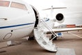 White private business jet (aircraft)