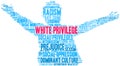 White Privilege Word Cloud Royalty Free Stock Photo