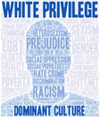 White Privilege Word Cloud Royalty Free Stock Photo