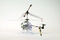 White electric helicopter model Royalty Free Stock Photo