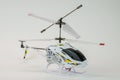 White electric helicopter model Royalty Free Stock Photo