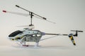 White electric helicopter model Royalty Free Stock Photo