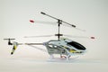 White electric helicopter model Royalty Free Stock Photo